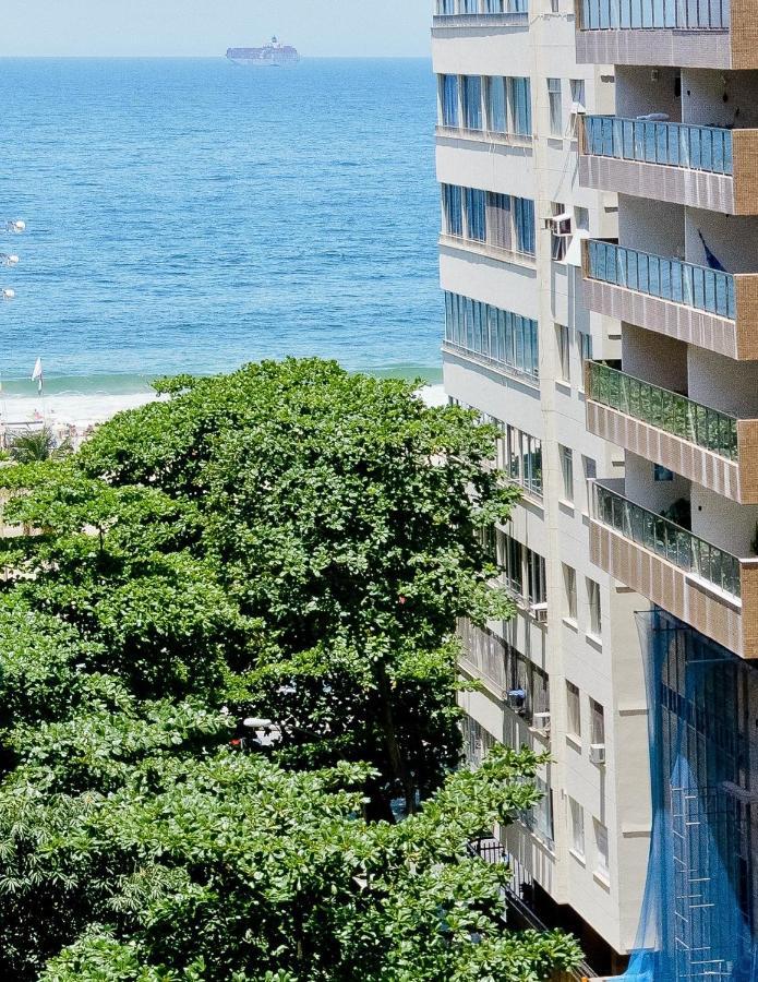 Vista Lateral Mar Copacabana Rio de Janeiro Esterno foto