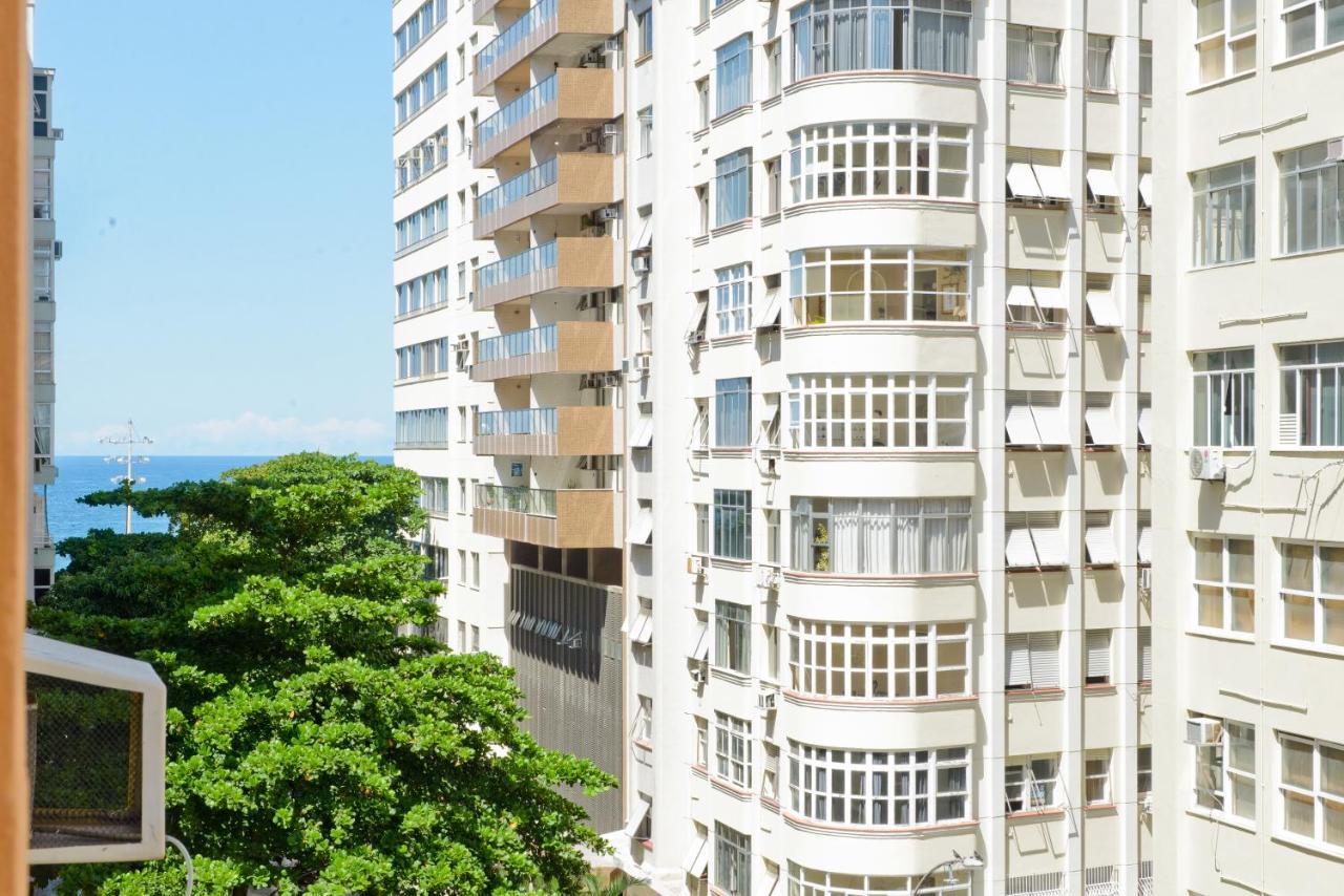 Vista Lateral Mar Copacabana Rio de Janeiro Esterno foto