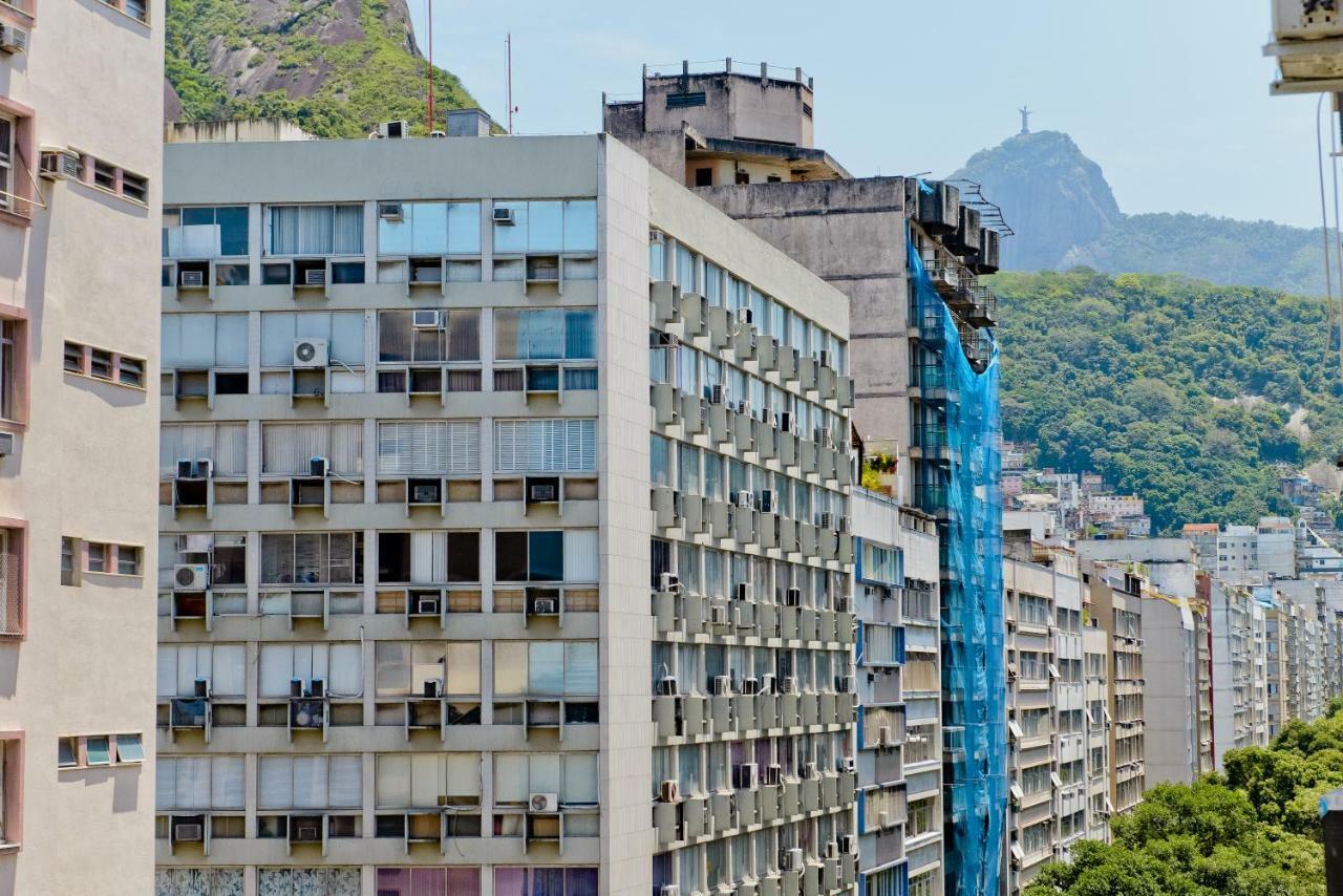 Vista Lateral Mar Copacabana Rio de Janeiro Esterno foto