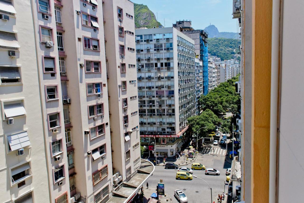 Vista Lateral Mar Copacabana Rio de Janeiro Esterno foto