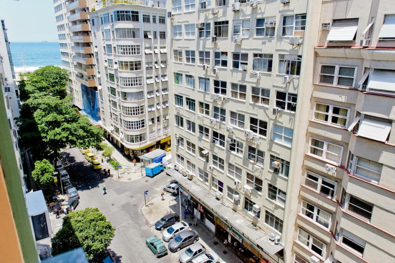 Vista Lateral Mar Copacabana Rio de Janeiro Esterno foto