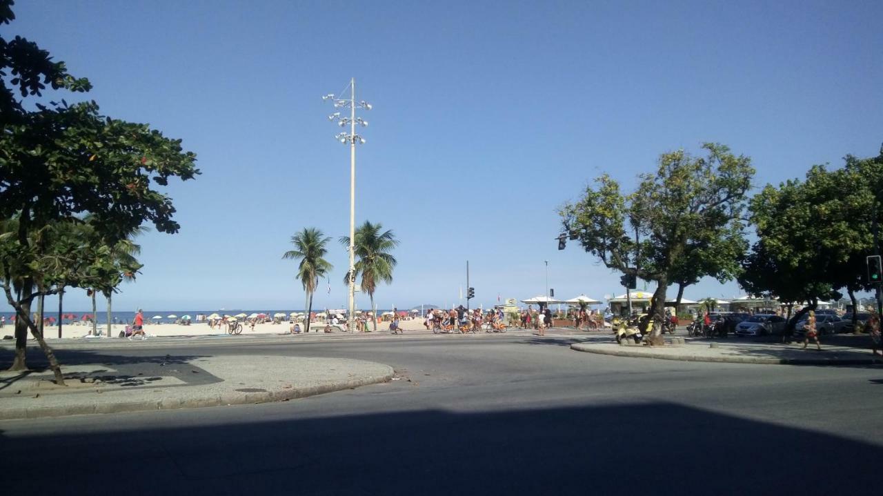Vista Lateral Mar Copacabana Rio de Janeiro Esterno foto