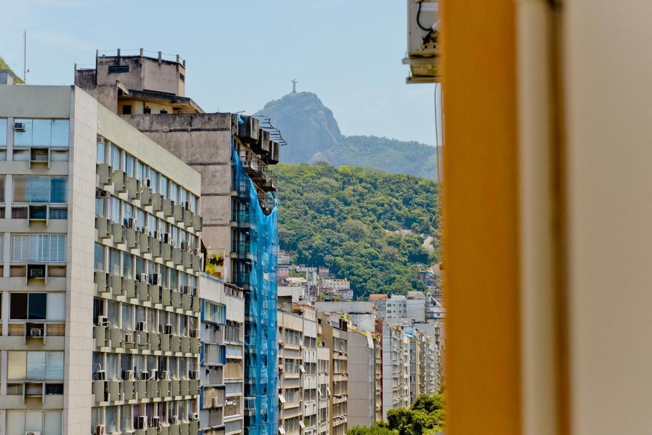 Vista Lateral Mar Copacabana Rio de Janeiro Esterno foto